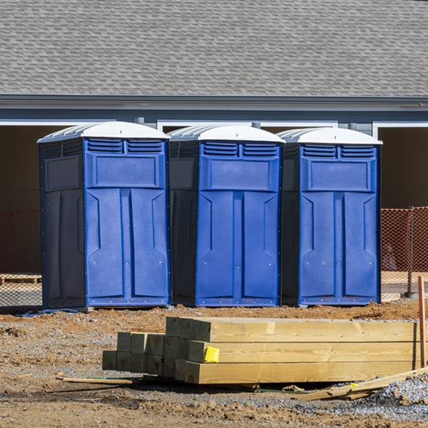 what is the maximum capacity for a single porta potty in Arenas Valley